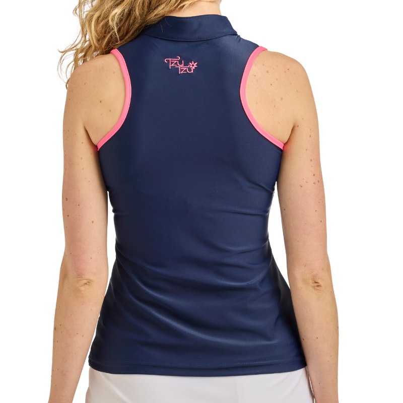 Izzy Navy-Punch Top – Tzu Tzu Sport