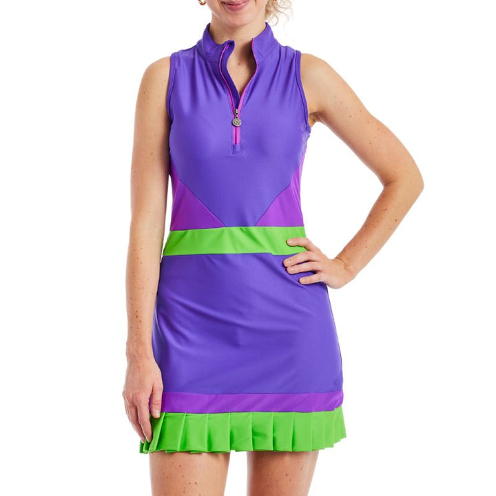purple jordan dress Jordan Iris-Ultraviolet-Grasshopper Dress – Tzu Tzu Sport